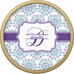 Mandala Floral Cabinet Knob - Gold (Personalized)