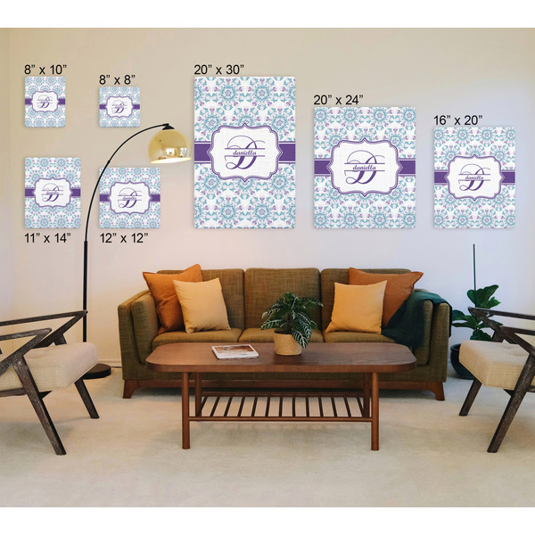 Mandala Floral Canvas Prints - Multiple Sizes