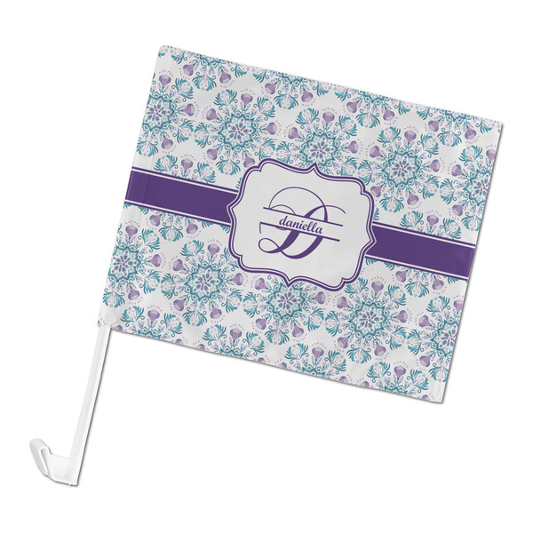 Custom Mandala Floral Car Flag (Personalized)