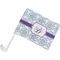 Mandala Floral Car Flag - Small w/ Name and Initial