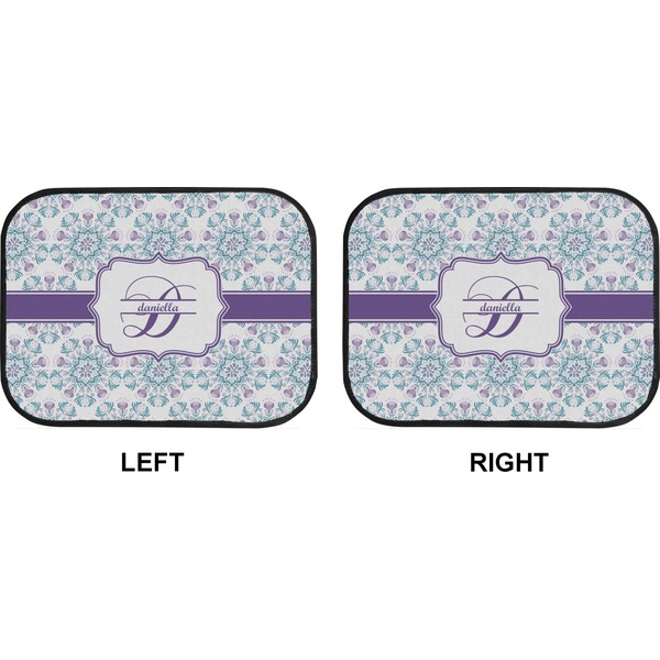 Mandala Floral Car Floor Mats (Back Seat) (Approval)
