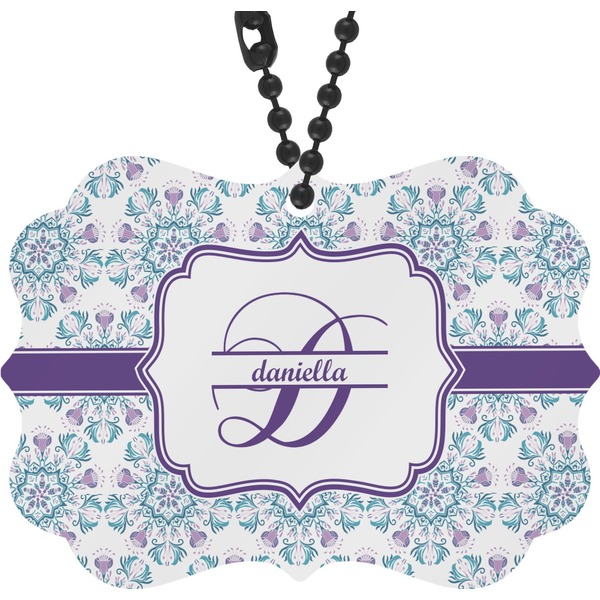 Custom Mandala Floral Rear View Mirror Decor (Personalized)