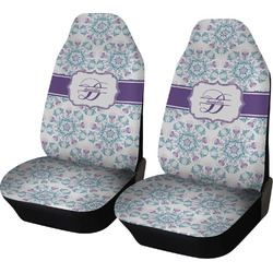 Mandala Floral Car Seat Covers (Set of Two) (Personalized)