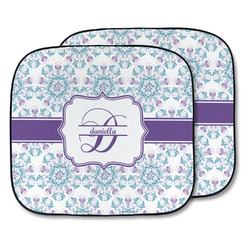Mandala Floral Car Sun Shade - Two Piece (Personalized)