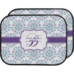 Mandala Floral Car Floor Mats (Back Seat) (Personalized)
