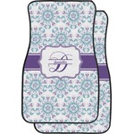 Mandala Floral Car Floor Mats (Front Seat) (Personalized)