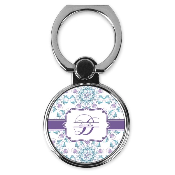 Custom Mandala Floral Cell Phone Ring Stand & Holder (Personalized)