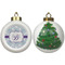 Mandala Floral Ceramic Christmas Ornament - X-Mas Tree (APPROVAL)