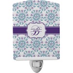 Mandala Floral Ceramic Night Light (Personalized)