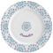 Mandala Floral Ceramic Plate w/Rim