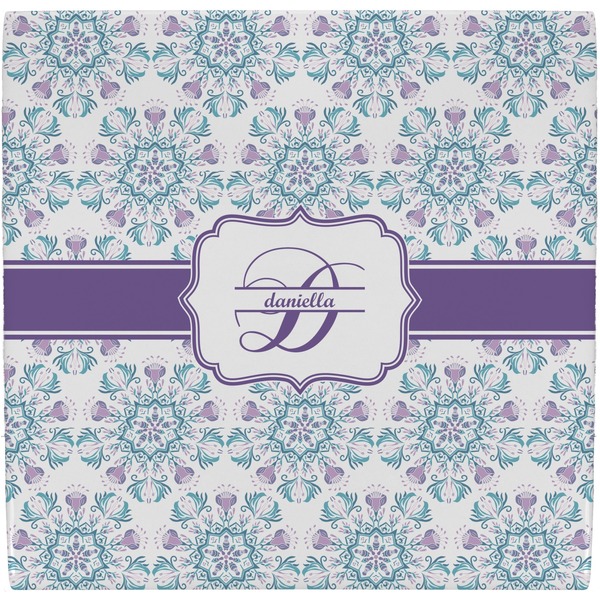 Custom Mandala Floral Ceramic Tile Hot Pad (Personalized)