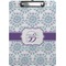 Mandala Floral Clipboard (Letter Size) (Personalized)