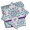 Mandala Floral Cloth Napkins - Personalized Dinner (PARENT MAIN Set of 4)