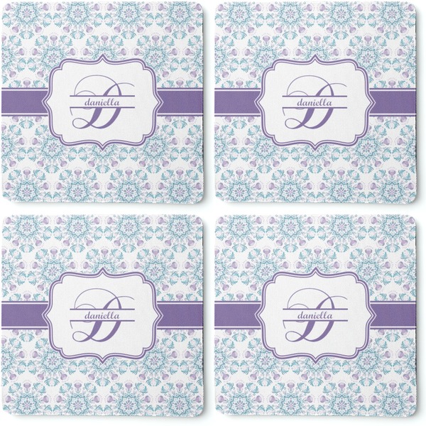 Mandala Floral Coaster Rubber Back - Apvl