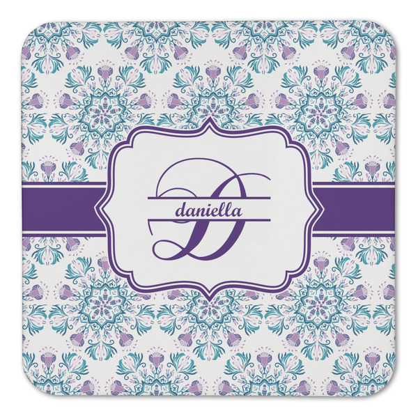 Mandala Floral Coaster Set - FRONT (one)