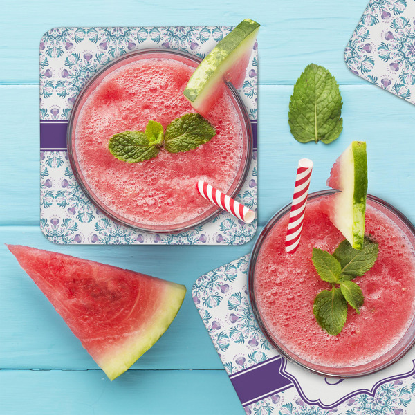 Mandala Floral Coaster Set - LIFESTYLE