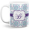 Mandala Floral Coffee Mug - 11 oz - Full- White
