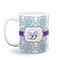 Mandala Floral Coffee Mug - 11 oz - White