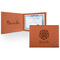 Mandala Floral Leatherette Certificate Holder - Front and Inside (Personalized)