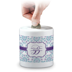 Mandala Floral Coin Bank (Personalized)