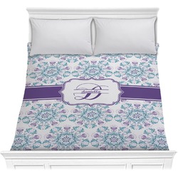 Mandala Floral Comforter - Full / Queen (Personalized)