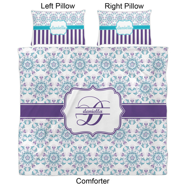 Mandala Floral Comforter Set - King - Approval