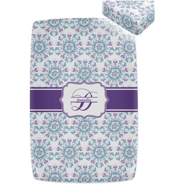 Mandala Floral Crib Fitted Sheet - Apvl