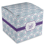 Mandala Floral Cube Favor Gift Boxes (Personalized)
