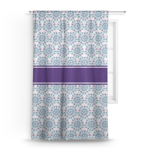 Custom Mandala Floral Curtain - 50"x84" Panel