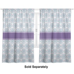 Mandala Floral Curtain Panel - Custom Size