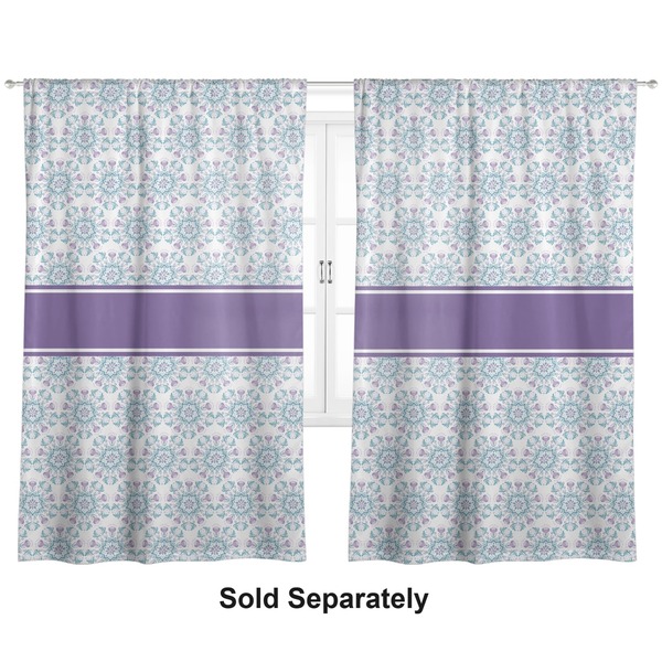 Custom Mandala Floral Curtain Panel - Custom Size