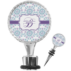 Mandala Floral Wine Bottle Stopper (Personalized)