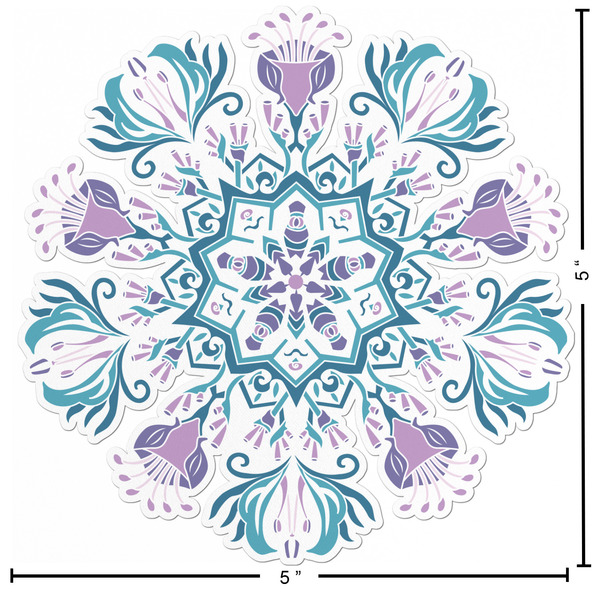 Mandala Floral Custom Shape Iron On Patches - L - APPROVAL