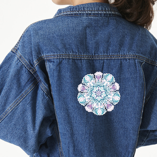 Custom Mandala Floral Twill Iron On Patch - Custom Shape - X-Large