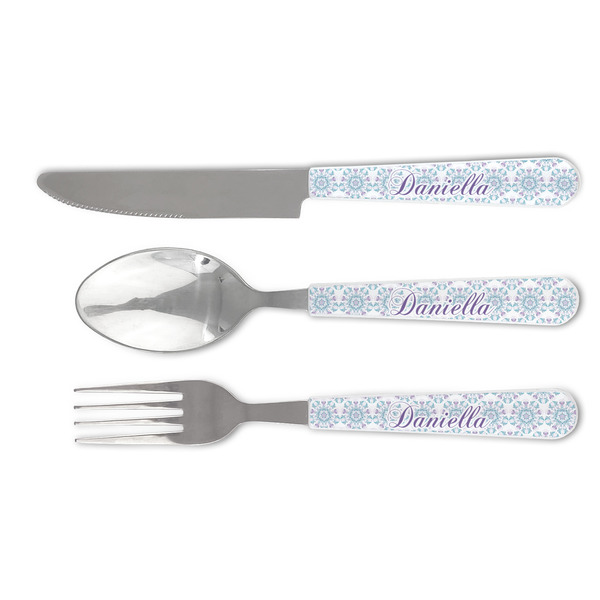 Custom Mandala Floral Cutlery Set (Personalized)