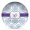 Mandala Floral Microwave Safe Plastic Plate - Composite Polymer (Personalized)