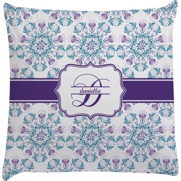 Custom Mandala Floral Decorative Pillow Case (Personalized)