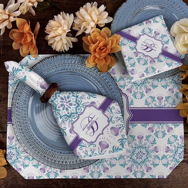 Mandala Floral Dining Set