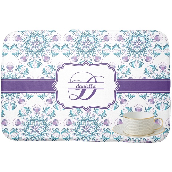 Mandala Floral Dish Drying Mat