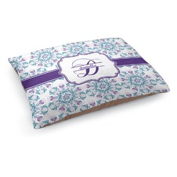 Mandala Floral Dog Bed - Medium w/ Name and Initial