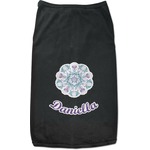 Mandala Floral Black Pet Shirt (Personalized)