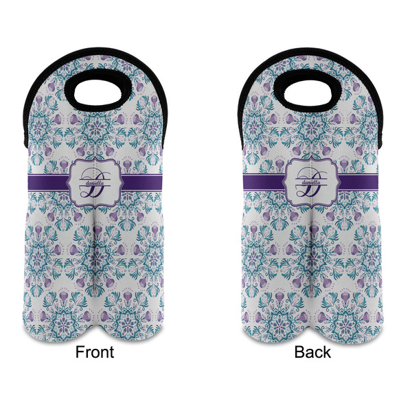 Mandala Floral Double Wine Tote - APPROVAL (new)