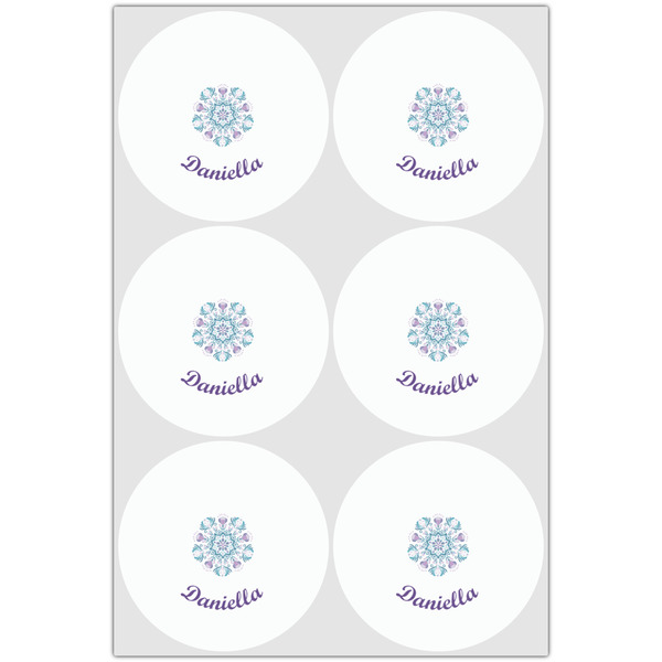 Mandala Floral Drink Topper - Large - Set of 6