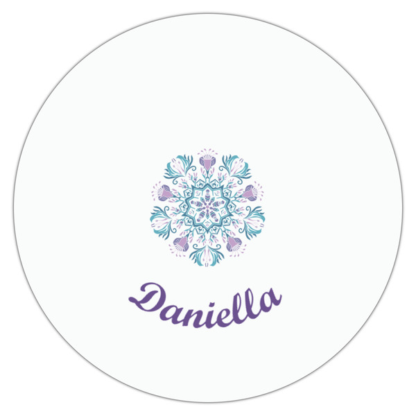 Mandala Floral Drink Topper - Small - Single