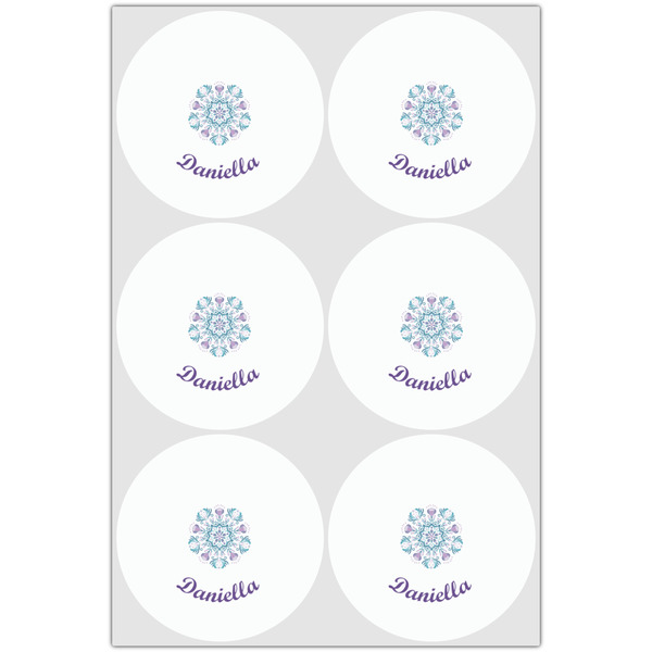 Mandala Floral Drink Topper - XLarge - Set of 6