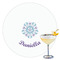 Mandala Floral Printed Drink Topper - 3.5" (Personalized)