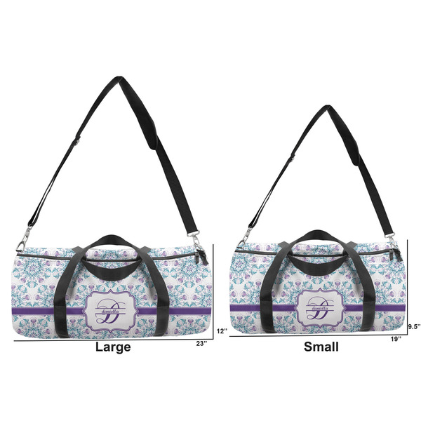Mandala Floral Duffle Bag Small and Large