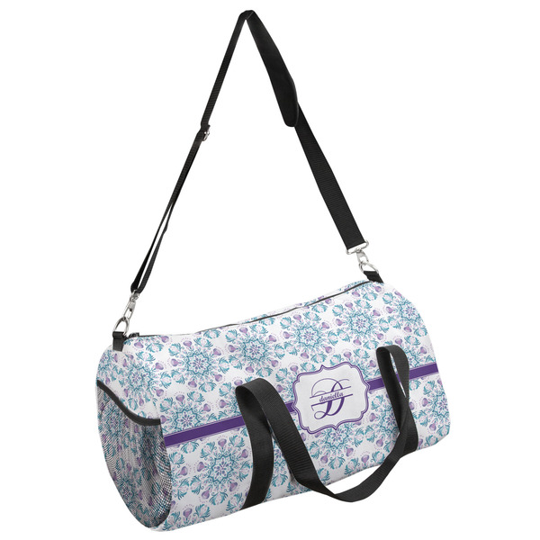 Custom Mandala Floral Duffel Bag - Large (Personalized)