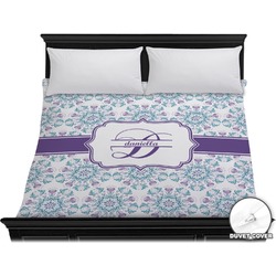 Mandala Floral Duvet Cover - King (Personalized)