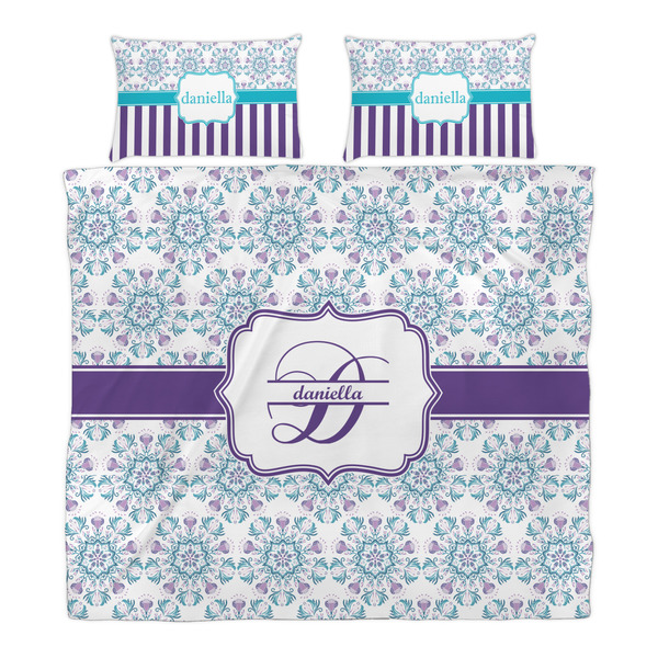 Mandala Floral Duvet Cover Set - King - Alt Approval